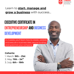 Executive Certificate Entrepreneurship And Business Development